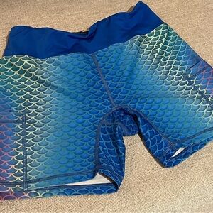 INKnBURN Oceanic Scale Pattern Athletic Shorts